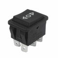 interruttore momentaneo on-off-on con ritorno 31x25mm, 16 A 250 V AC 6 terminali