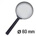 Lente di Ingrandimento a Mano con Cristallo, Diametro a Scelta 60/90/100mm, per Lettura Hobby Lavori di Precisione