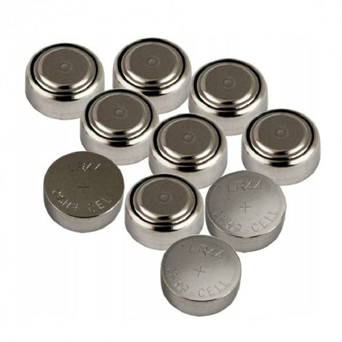 10 batterie alcaline lr44 ag13 1,5 volt, per orologio, calcolatri pile a bottone