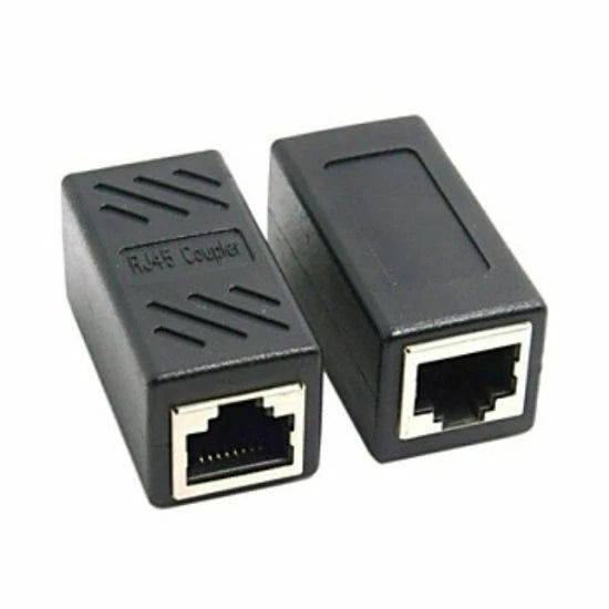Accoppiatore RJ45 Femmina-Femmina 8P8C, Contatti Dorati, Cat5/5e/6/7, fino a 10Gbps, Giunto LAN Ethernet