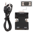 Convertitore adattatore da vga+audio input a hdmi femmina output monitor tv hd
