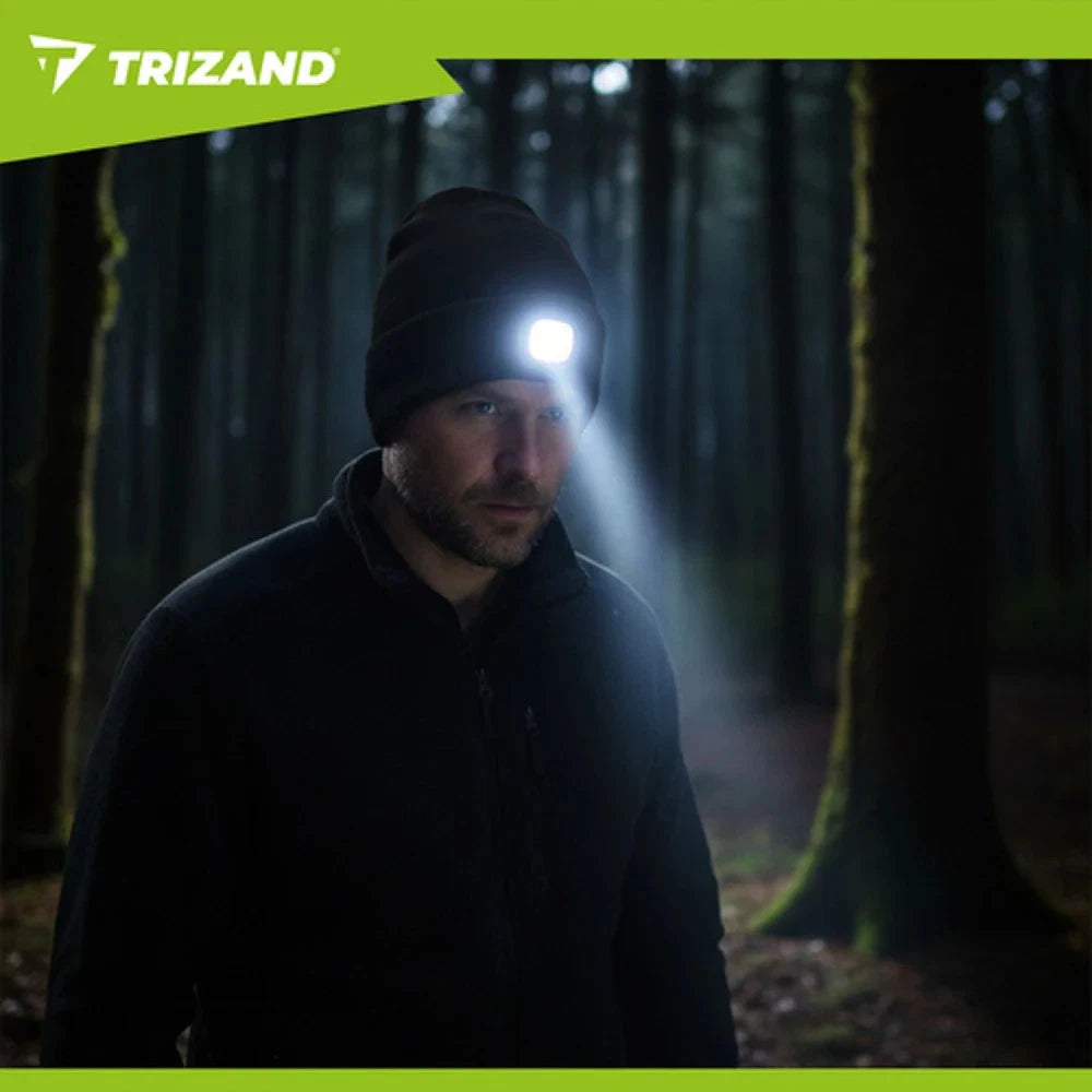 Cappello con Torcia LED Ricaricabile USB Berretto Invernale Running e Corsa