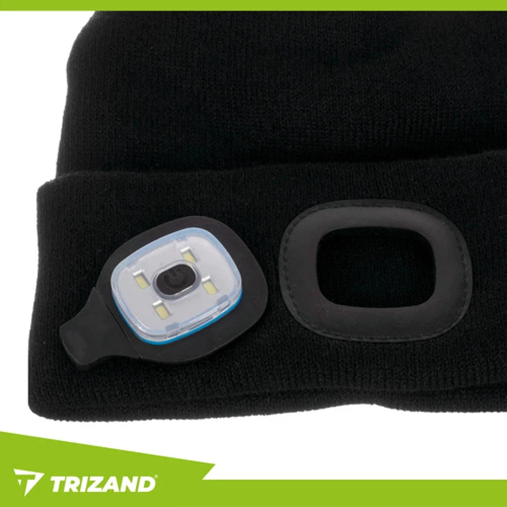 Cappello con Torcia LED Ricaricabile USB Berretto Invernale Running e Corsa