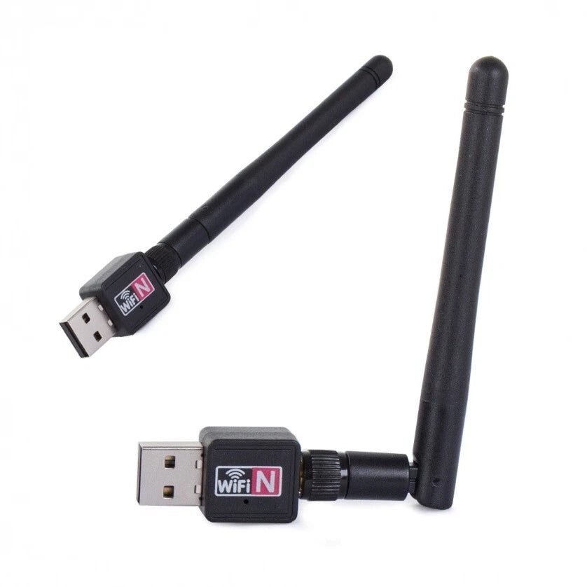 Adattatore USB WiFi 300Mbps, Antenna 9dBi Omnidirezionale, 2,4GHz, Portata 30m, Windows Mac Linux