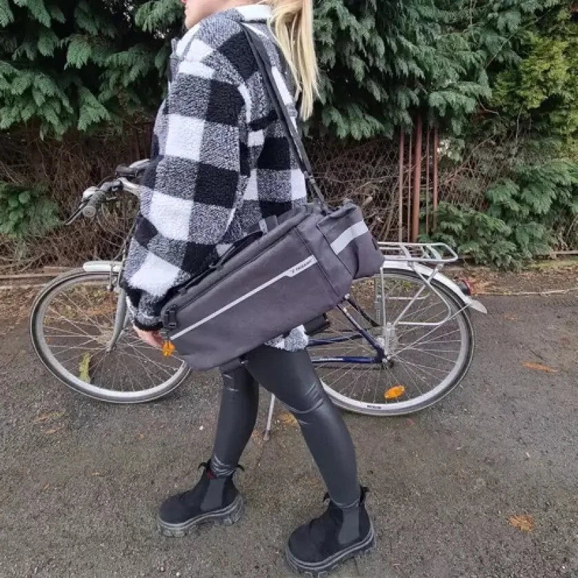 Borsa bici bicicletta portabagagli portapacchi tracolla trasporto impermeabile