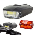 Kit Luci Bici LED Anteriore Barra + Posteriore 5 LED 7 Modalità, 12h+50h, Visibilità 1000m, Certificato CE