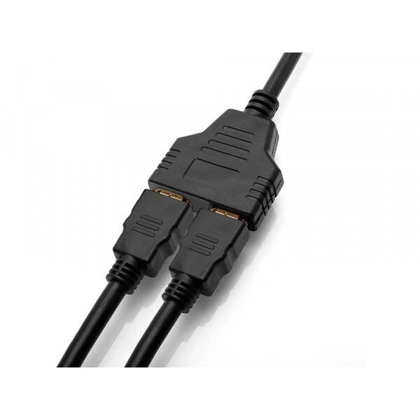 Cavo hdmi 2 uscite sdoppiatore splitter 1 ingresso maschio 2 uscite femmina hd