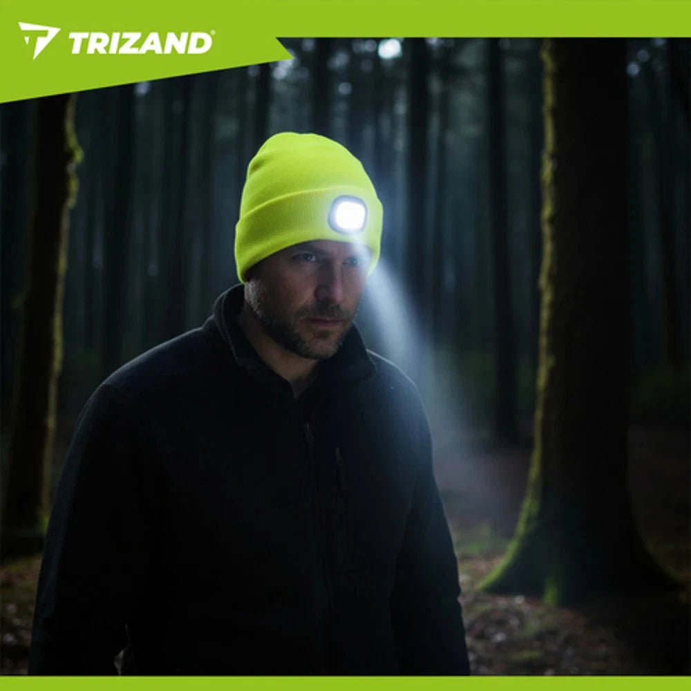 Cappello con Torcia LED Ricaricabile USB Berretto Invernale Running e Corsa