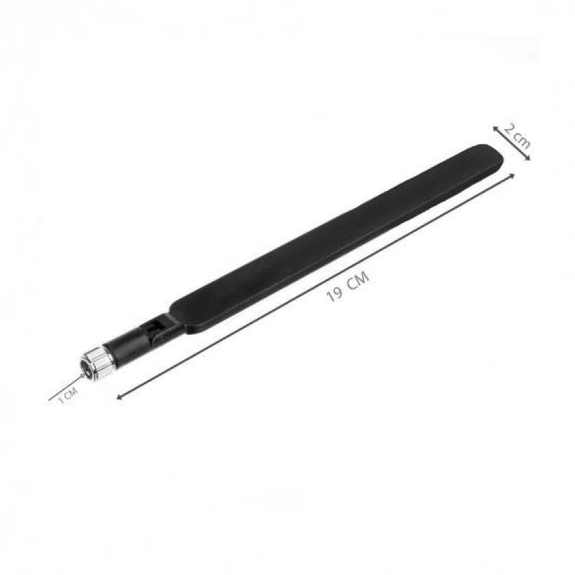 Antenna WiFi e LTE per Router Modem 4G, Connettore SMA Maschio Universale, Angolazione 90°, Nero o Bianco