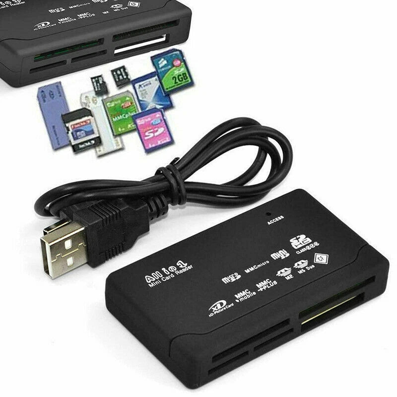 Lettore di schede memoria 26 in 1 usb 2.0 alta velocita cf, xd, sd, ms, sdhc