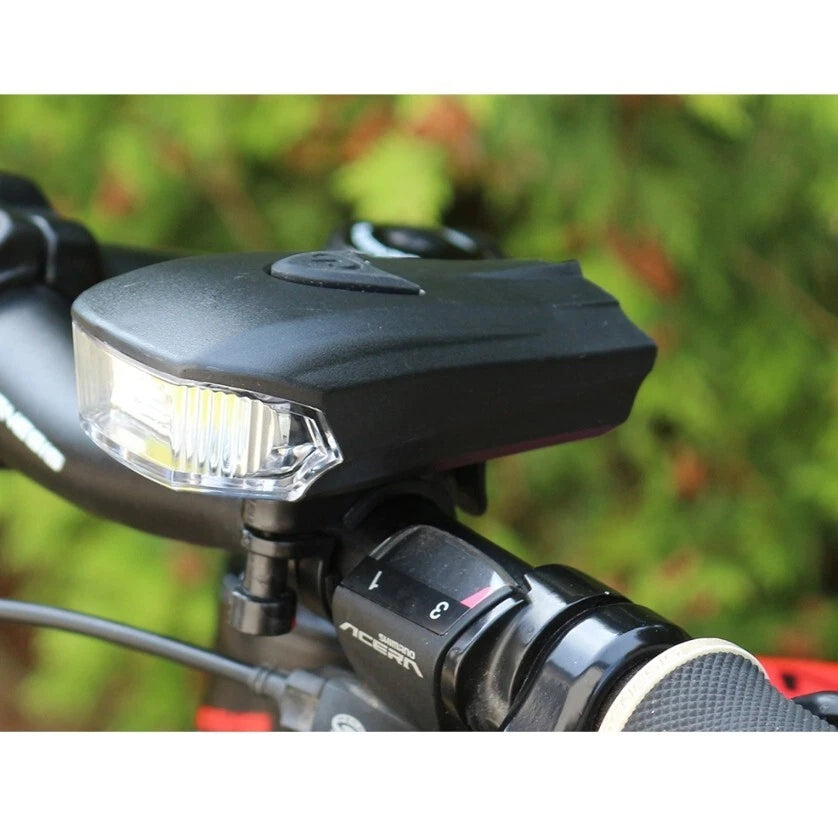 Kit Luci Bici LED Anteriore Barra + Posteriore 5 LED 7 Modalità, 12h+50h, Visibilità 1000m, Certificato CE