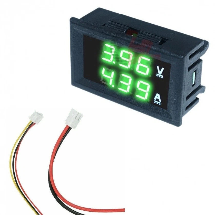 Voltmetro amperometro digitale lcd 100v 10a da pannello moto,auto,camper,barca