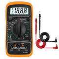 Tester multimetro digitale range test dmm dc, corrente ac/dc lcd retroilluminato