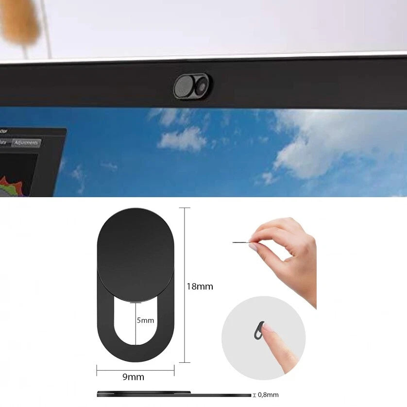 3 cover copertura webcam cumputer, smartphone, cellulare, tablet, ultra sottile