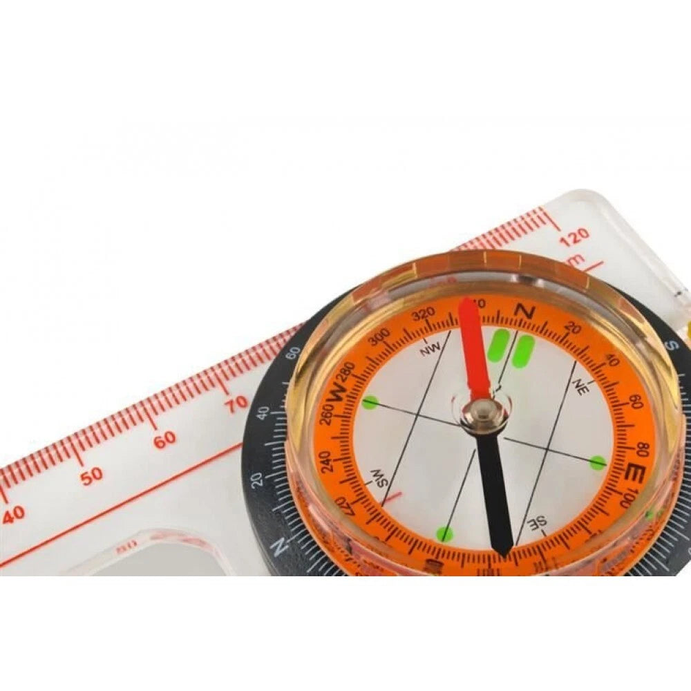 Bussola di Orientamento con Righello da Mappa, per Escursionismo Trekking Pesca Caccia Survival