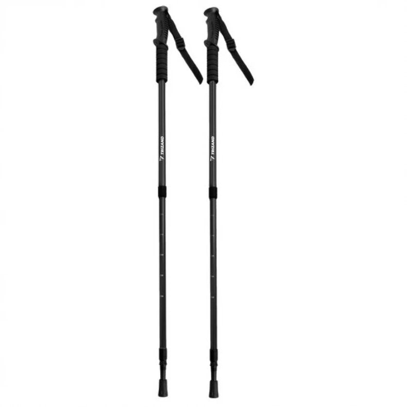 Coppia Bastoncini Nordic Walking Telescopici in Duralluminio, 68-140cm, Punta Acciaio, con Accessori