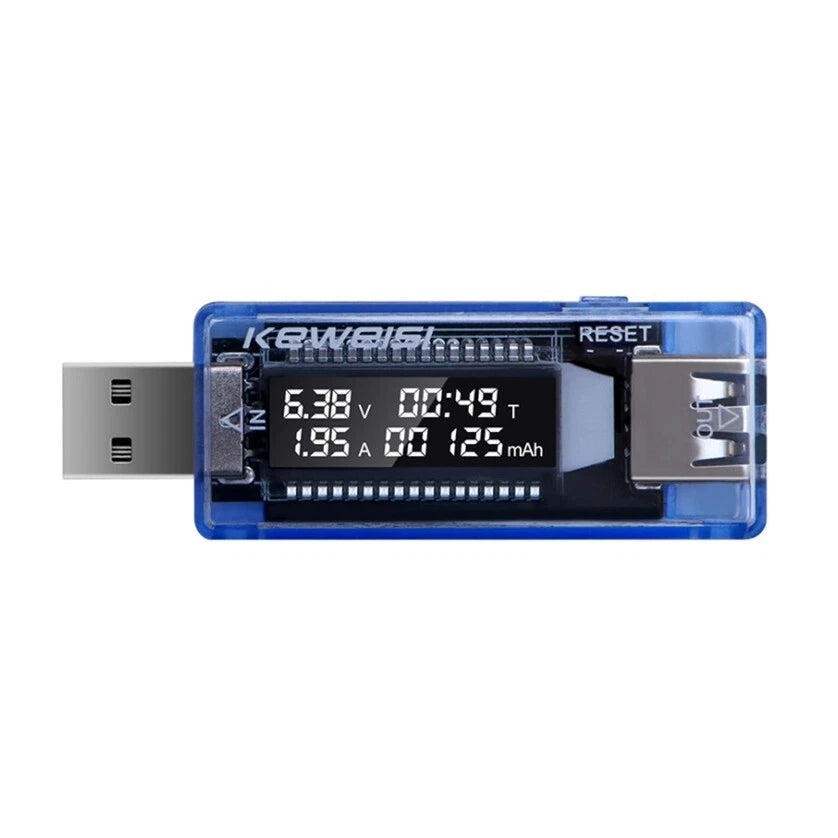 Tester usb rilevatore di tensione corrente carica batteria voltmetro amperometro