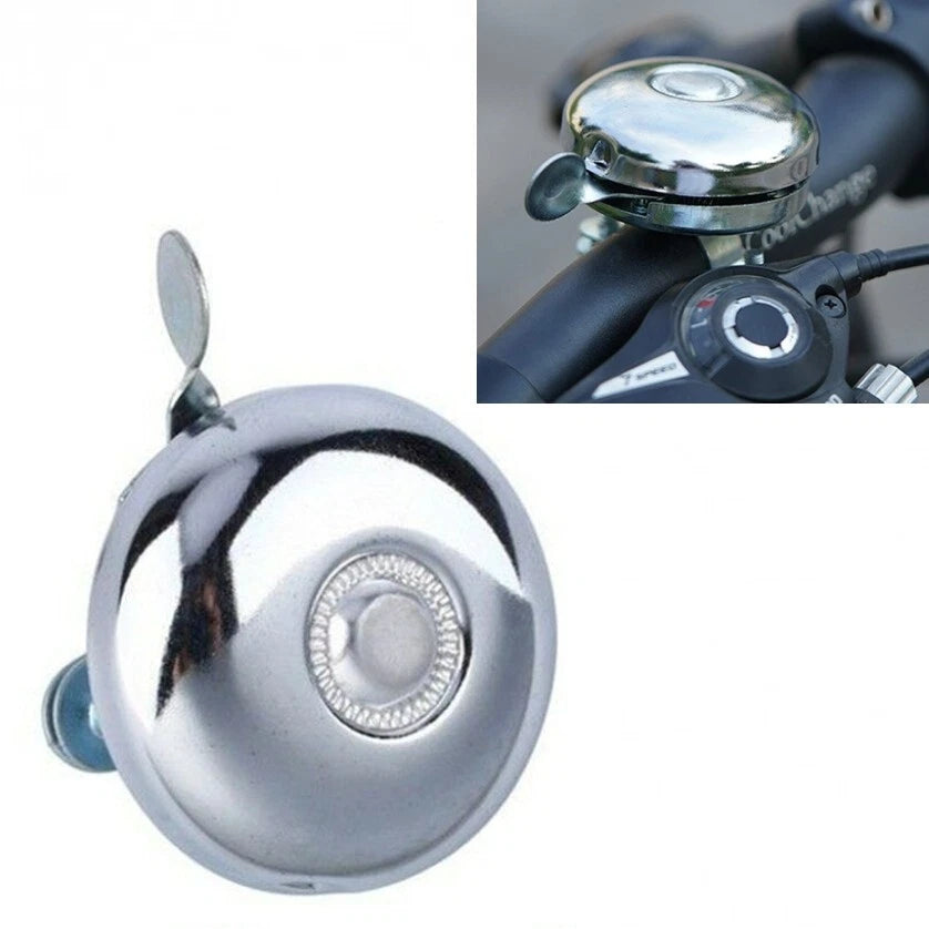 CAMPANELLO BICI DIN-DON IN METALLO PER MANUBRIO BICICLETTA, MTB, UNIVERSALE