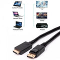 Cavo DisplayPort 1.2 a HDMI 4K×2K, 180cm, Connettori Placcati Oro, Schermato, Latching Anti-Sconnessione