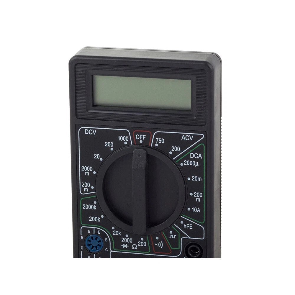 Tester digitale multimetro elettrico dt832 multifunzione 2 puntali + cavi