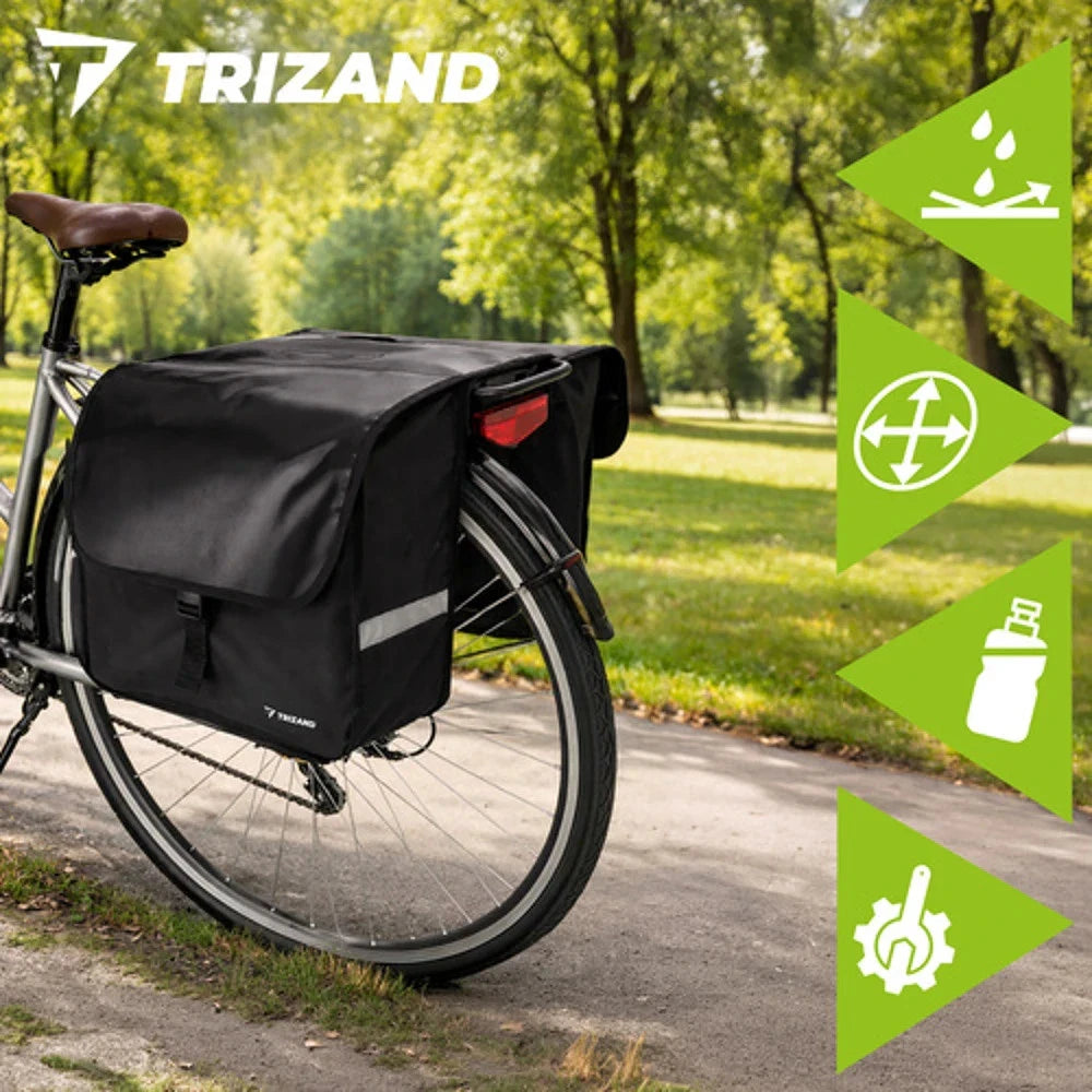 Borsa Doppia Porta Oggetti per Telaio Bici Borse Laterali Bicicletta Posteriori