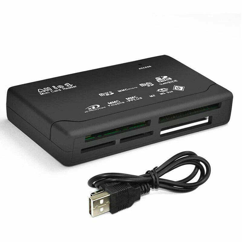 Lettore di schede memoria 26 in 1 usb 2.0 alta velocita cf, xd, sd, ms, sdhc