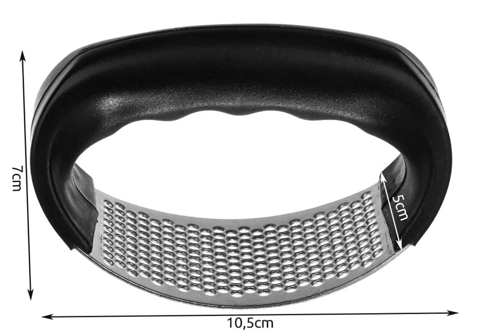 Spremi aglio in acciaio inox pressa aglio con manico, trita affetta, grattuggia