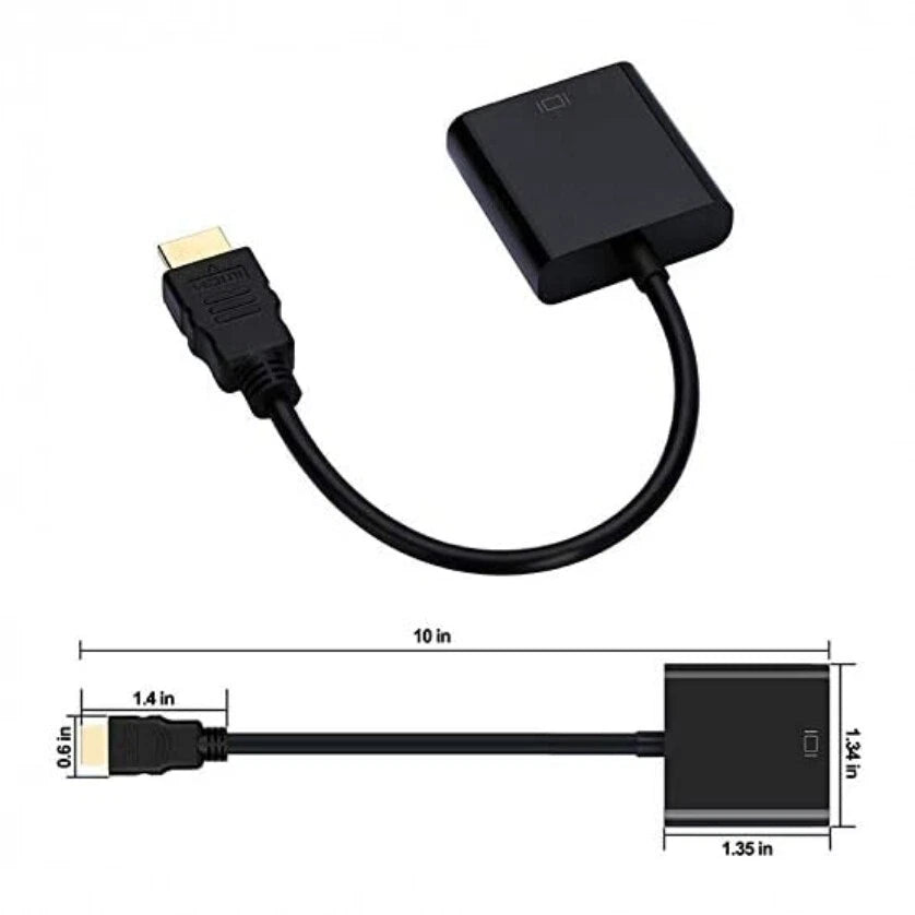 Cavo adattatore da hdmi maschio a vga femmina convertitore hd per tv monitor pc