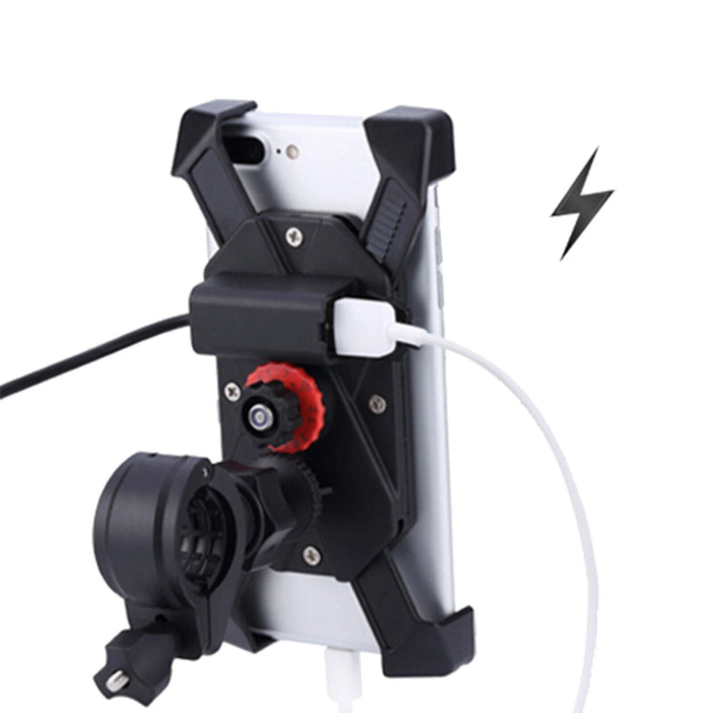 Porta Cellulare Universale per Moto e Scooter con Ricarica USB, Supporto Smartphone e GPS