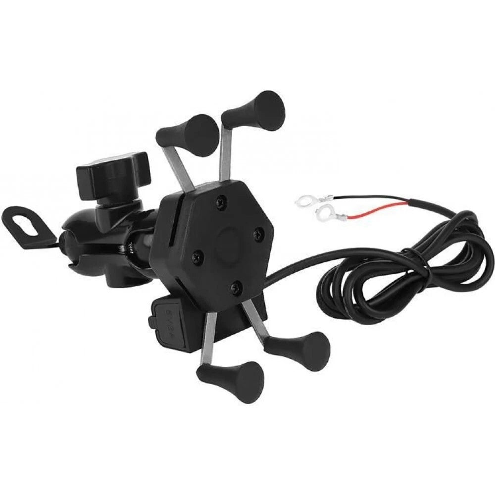 Porta Cellulare Universale per Moto e Scooter con Ricarica USB, Supporto Smartphone e GPS