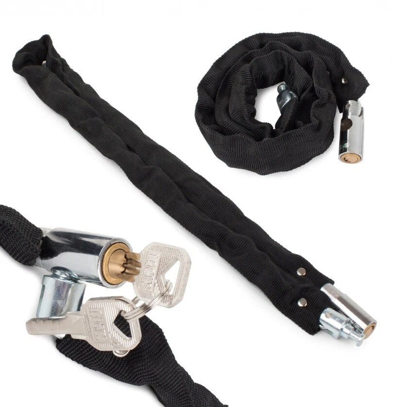 Catena Antifurto Bicicletta in Acciaio Inossidabile con Lucchetto in Ottone, 80 o 100 cm