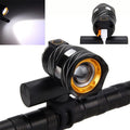 FARO A LED PER BICICLETTA POTENTE LUCE ANTERIORE 15000 LUMEN + ZOOM REGOLABILE