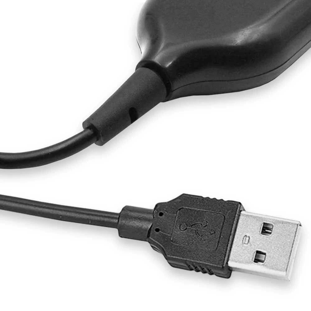 Hub USB 2.0 Passivo 4 Porte, Cavo 40cm, 480Mbps, Plug & Play, per PC Notebook e Viaggio