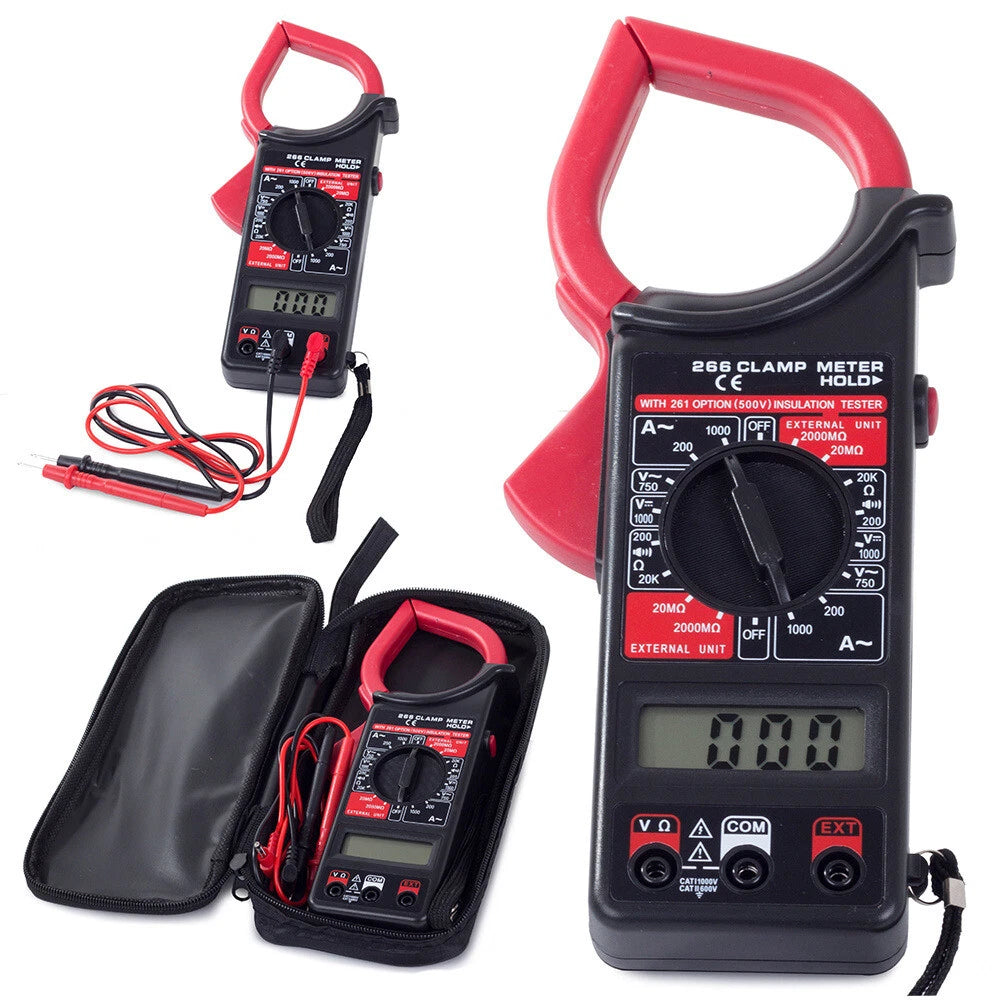 Multimetro elettronico digitale a pinza cc-ca cat ii / cat iii 2, t-rms 0-1000a