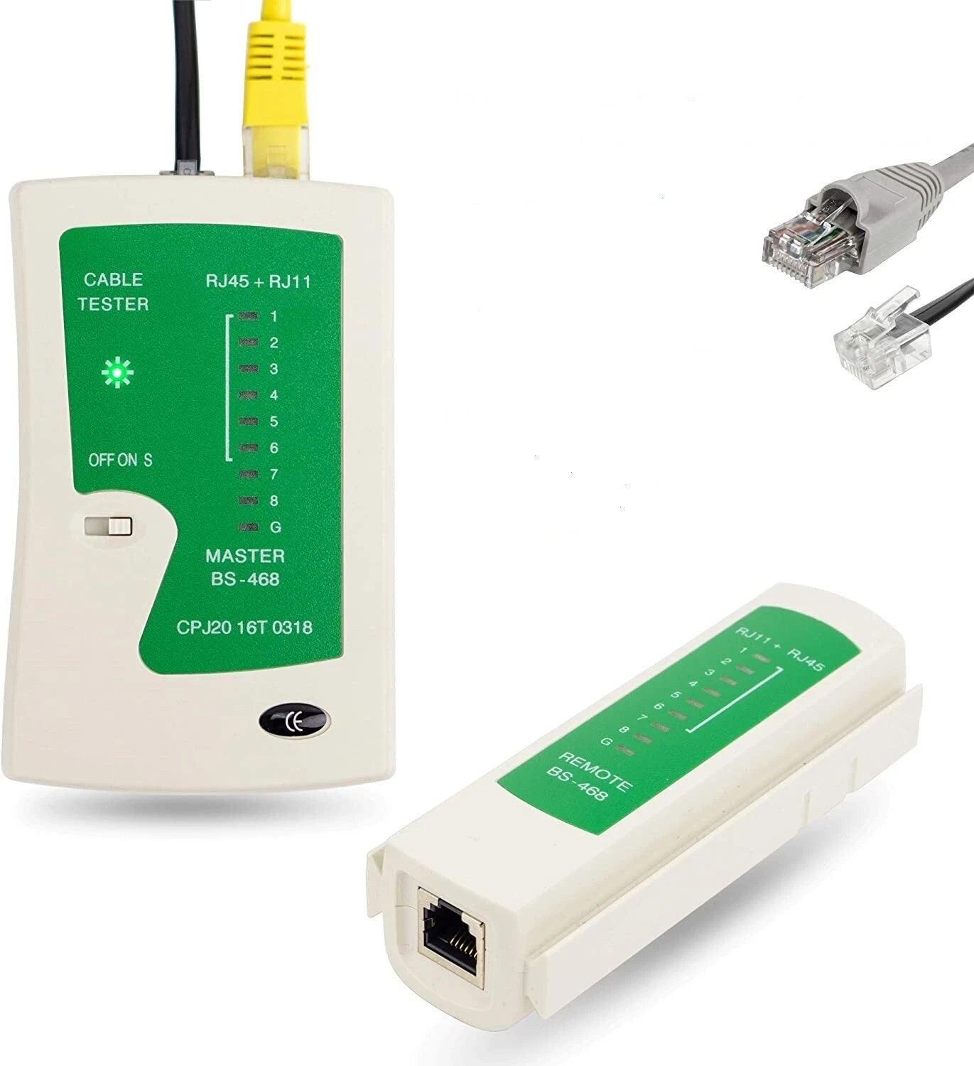 Tester cavo di rete lan telefonico rj45 / rj11 / rj12 network ethernet