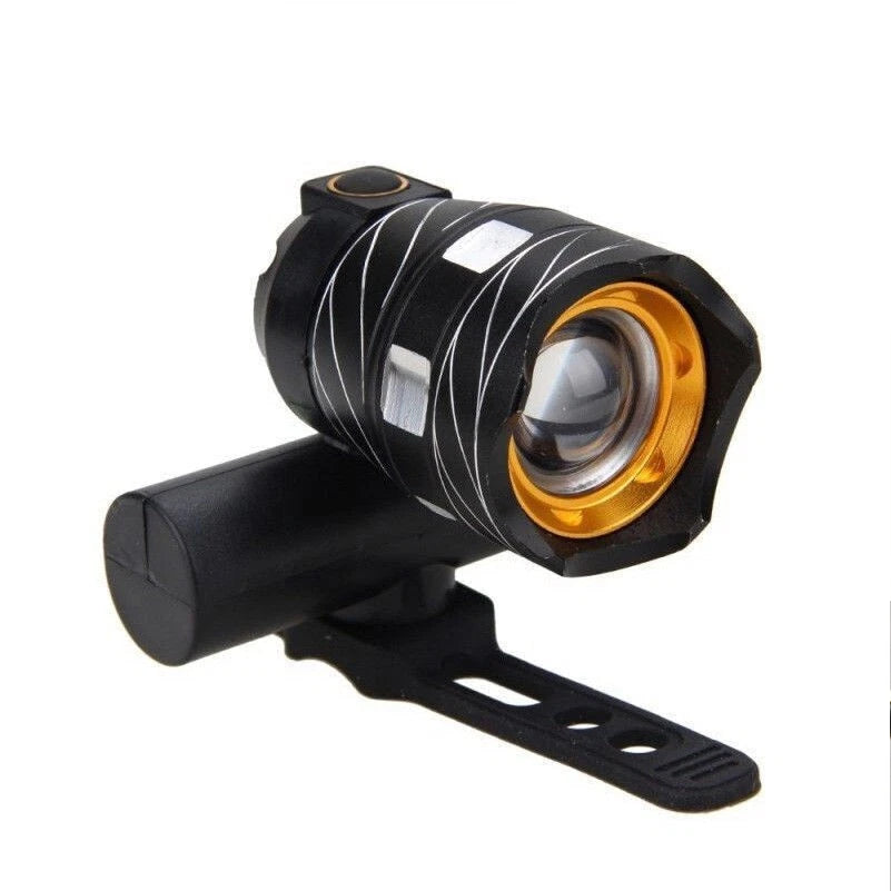 FARO A LED PER BICICLETTA POTENTE LUCE ANTERIORE 15000 LUMEN + ZOOM REGOLABILE
