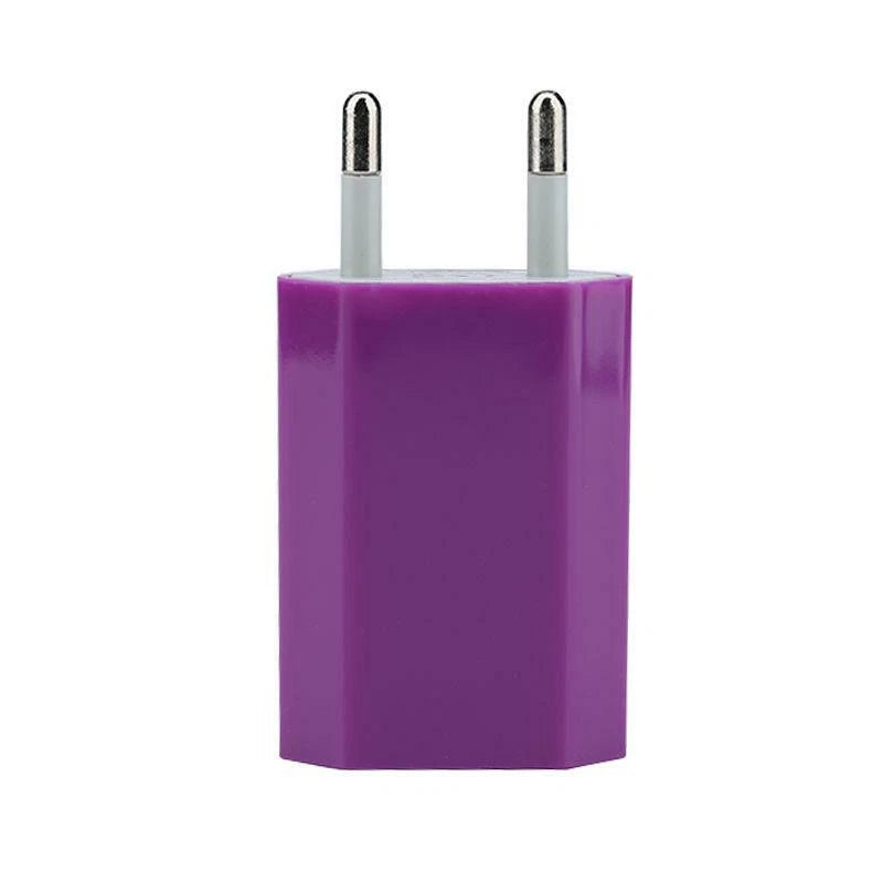 Caricatore USB da Rete 5V 1A, 100-240V AC, per Smartphone MP3 Tablet, 7 Colori Disponibili