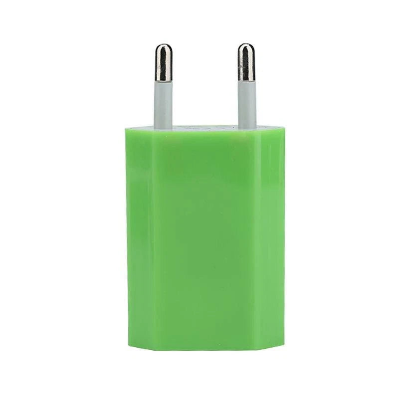 Caricatore USB da Rete 5V 1A, 100-240V AC, per Smartphone MP3 Tablet, 7 Colori Disponibili