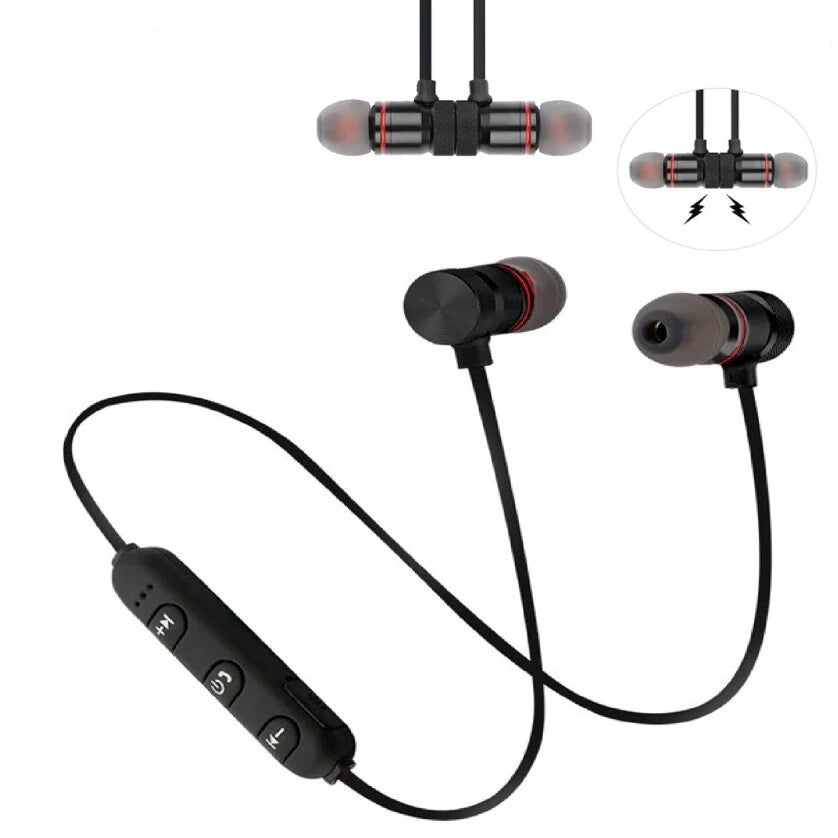 Auricolari bluetooth calamita sport alto volume bassi universale per smartphone