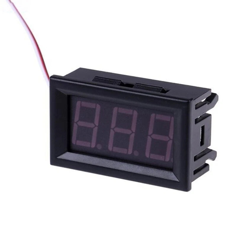 Voltmetro digitale 4,5-30v led verde, per pannello auto,moto,camper,imbarcazioni