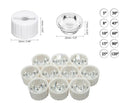 Lente di collimazione con supporto 22mm per chip led da 1w 2w 3w 5w