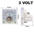 Voltmetro analogico di tensione dc da pannello corrente continua