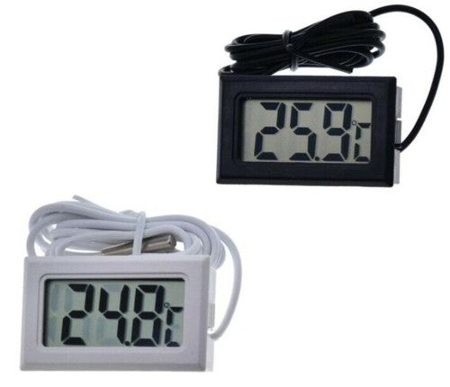 Termometro digitale lcd con sonda 1 metro misura temperatura ambiente,frigo,acquario