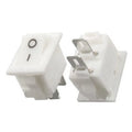 interruttore bianchi a 2 posizioni ON-OFF a bilanciere 250V 3A 10x15 mm