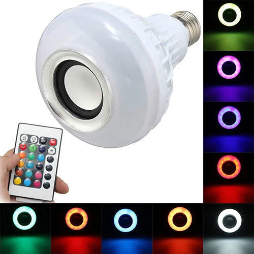 lampada altoparlante cassa speaker Led E27 10W RGB Multicolore Con Telecomando