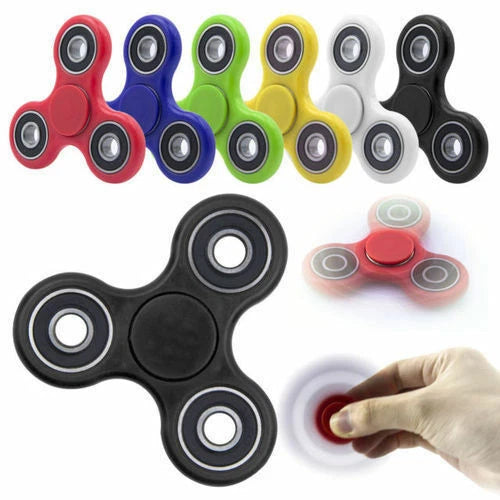 Fidget Spinner Antistress con Cuscinetto in Acciaio, 7,5cm, per Adulti e Bambini, 6 Colori