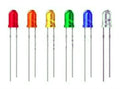 Diodi led punta colorata 3mm, colore bianco/rosso/blu/verde/giallo/viola-uv