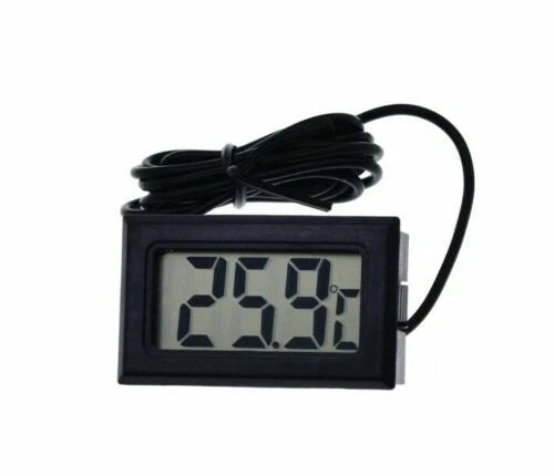 Termometro digitale lcd con sonda 1 metro misura temperatura ambiente,frigo,acquario