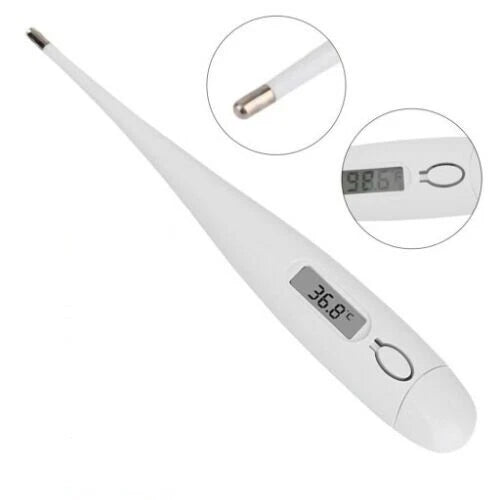 Termometro Digitale LCD ±0,1°C, 32-42°C, Segnale Beep, Memoria, Auto-off, per Bambini e Adulti