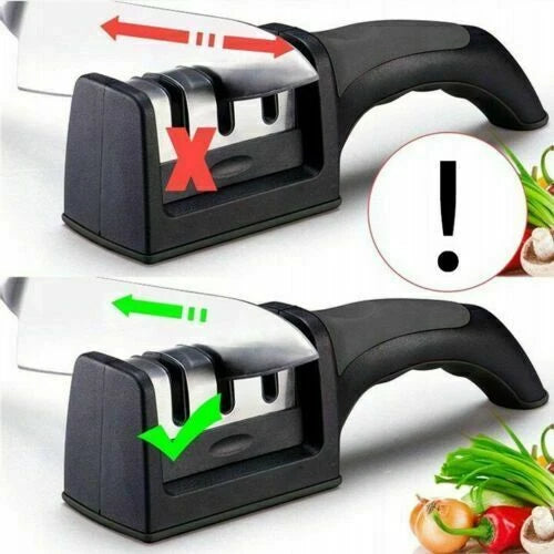 Affila coltelli professionale per 3 lame affilature da cucina